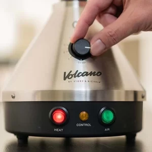 foto regolazione temperatura Vaporizzatore da tavolo volcano classic di storz & bickel