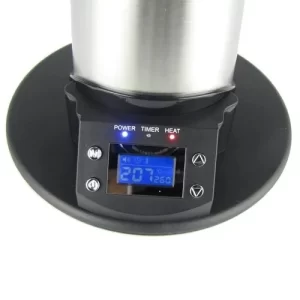 schermo del vaporizzatore da tavolo arizer v-tower su sfondo bianco