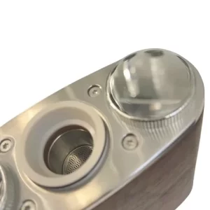 camera di riscaldamento nuda del vaporizzatore portatile angus della yllvape su sfondo bianco